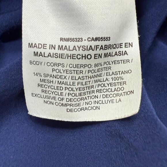 Nike Running Track Pants Men M Blue 30" DRI-FIT Ankle Zip Stretch 905067 - Picture 6 of 16